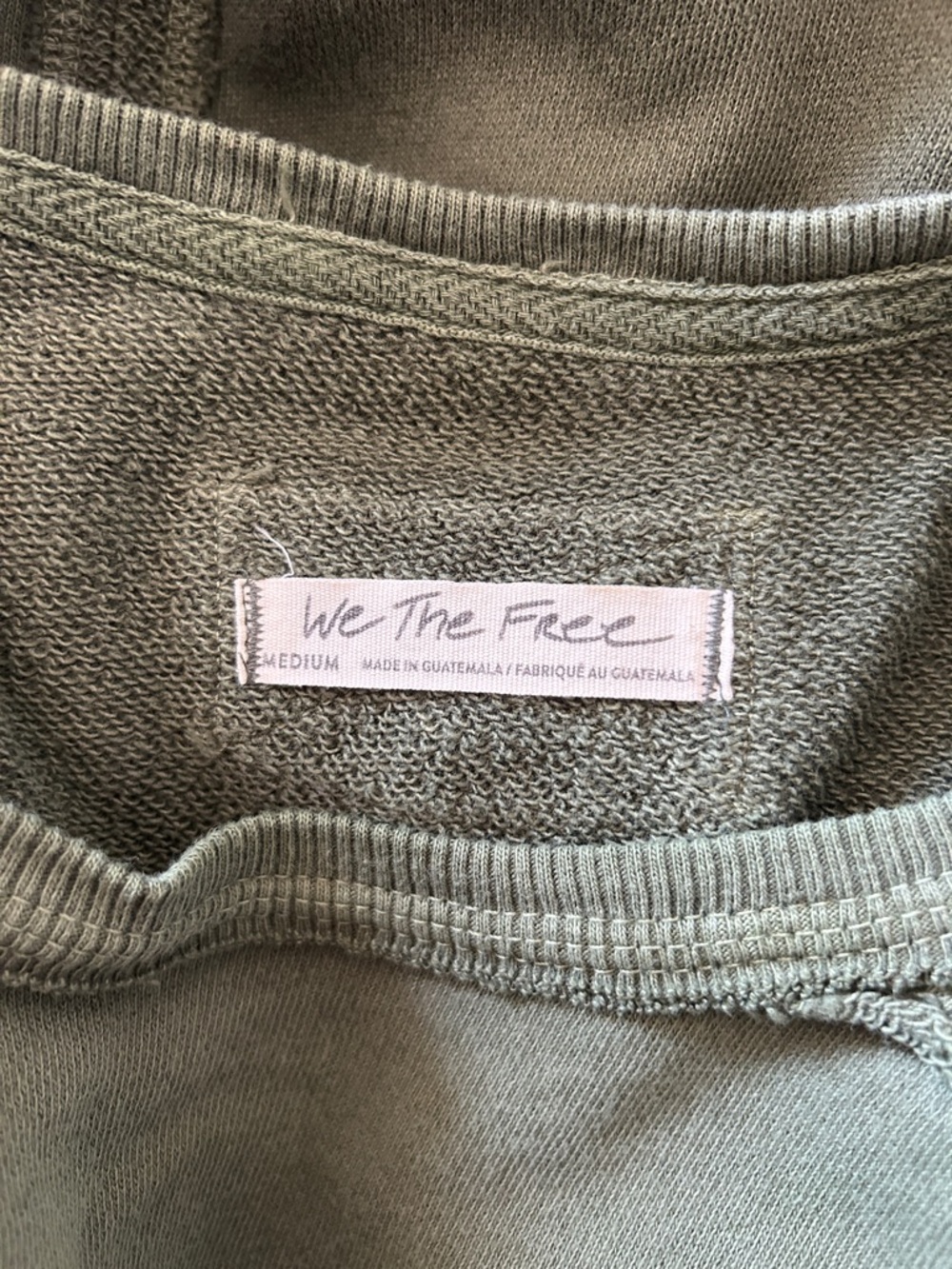 Free People Mari Muscle Pullover Sweater Tunic Top Shirt Green - Picture 7 of 8